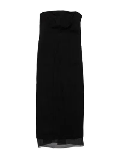 Pre-owned Kallmeyer Crew Neck Long Dress In Black