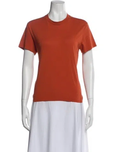 Pre-owned Kallmeyer Crew Neck Short Sleeve T-shirt In Orange