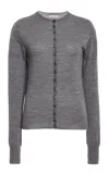 Kallmeyer Crosby Ultrafine Merino Seamless Cardigan In Gray