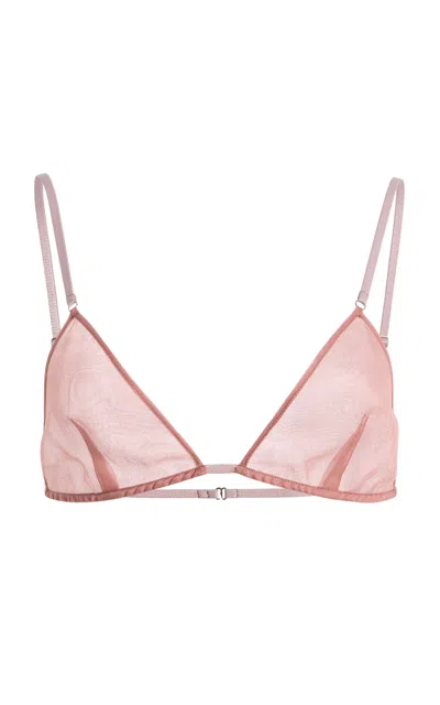 Kallmeyer Dallas Silk Bralette In Pink
