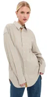Kallmeyer Dani Button Down Shirt Mist In Gray