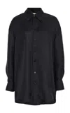 Kallmeyer Dani Silk Button-down Shirt In Black