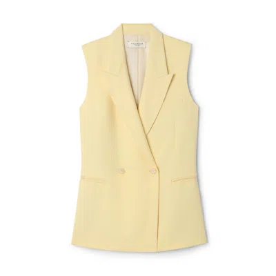 Kallmeyer Deon Sleeveless Blazer In Yellow