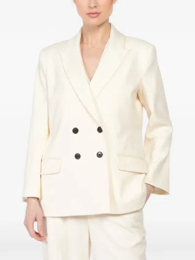 Kallmeyer Double-breasted Blazer In White