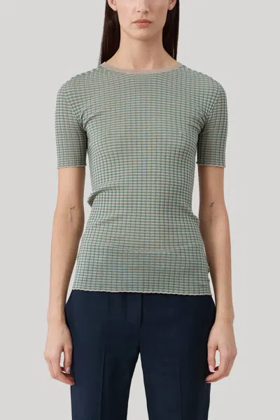 Kallmeyer Eaton Seamless Tee In Jade In Green