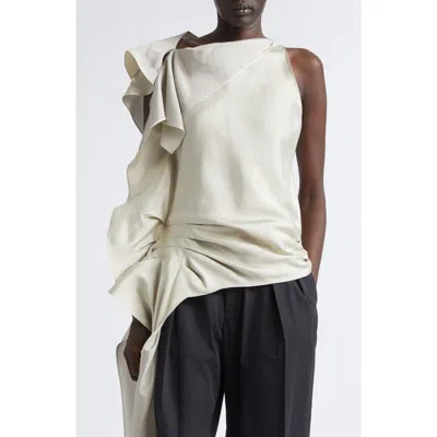 Kallmeyer Elif Two Tone Viscose & Silk Top In Neutral