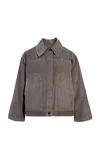 Kallmeyer Elliot Cotton Chore Coat In Brown