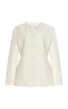 Kallmeyer Exclusive Margot Wool-blend Blazer In Ivory