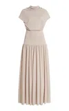 Kallmeyer Exclusive Victoria Draped Jersey Midi Dress In Green