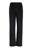 Kallmeyer Farah Classic Bootcut Stretch-cotton Jeans In Black