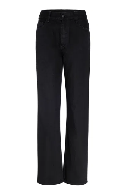 Kallmeyer Farah Classic Bootcut Stretch-cotton Jeans In Black