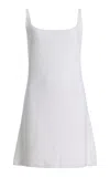 Kallmeyer Fiona Knit Cotton-blend Mini Dress In White