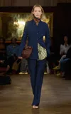 Kallmeyer Fluted Oversized Silk Scarf In Blue