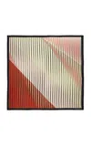 Kallmeyer Fluted Oversized Silk Scarf In Blue