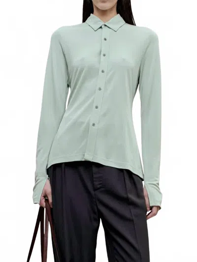 Kallmeyer Frankie Button Down Shirt In Jade In Green