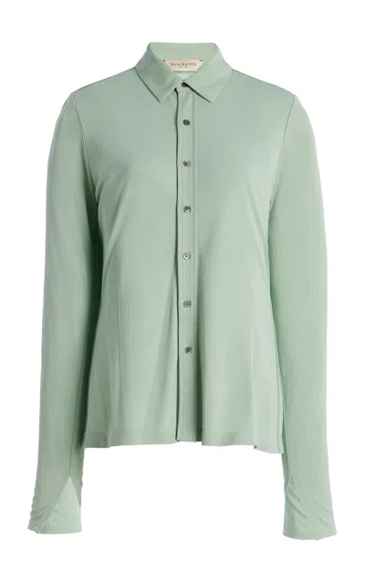 Kallmeyer Frankie Relaxed Button-down Shirt In Green