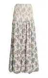 Kallmeyer Freja Floral Maxi Skirt In White