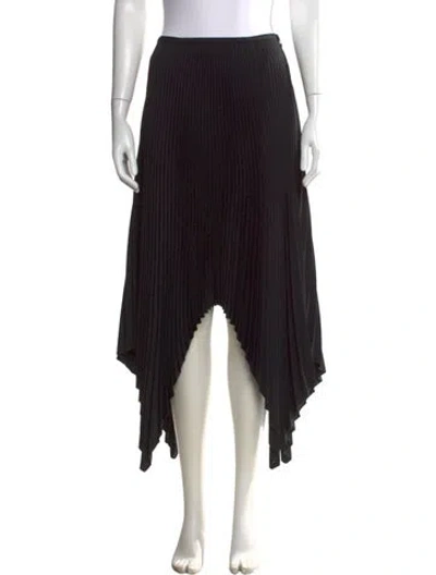 Pre-owned Kallmeyer Grosgrain Trim Long Skirt In Black