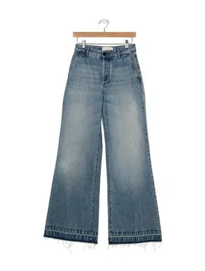 Pre-owned Kallmeyer High-rise Flared Jeans In Blue