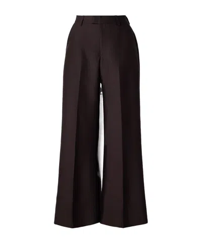 Kallmeyer Highrise Flared Tailored Trousers In Black