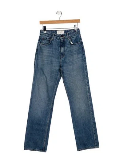 Pre-owned Kallmeyer High-rise Straight Leg Jeans In Blue