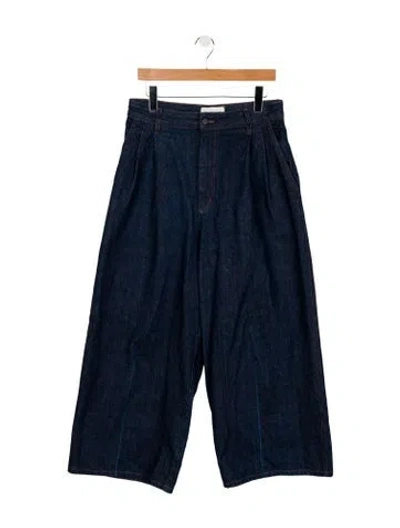 Pre-owned Kallmeyer High-rise Wide Leg Jeans In Blue