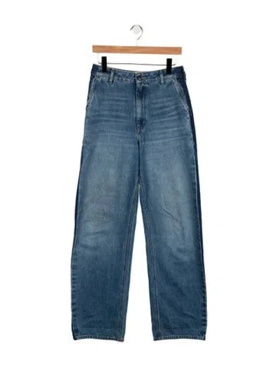 Pre-owned Kallmeyer High-rise Wide Leg Jeans In Blue