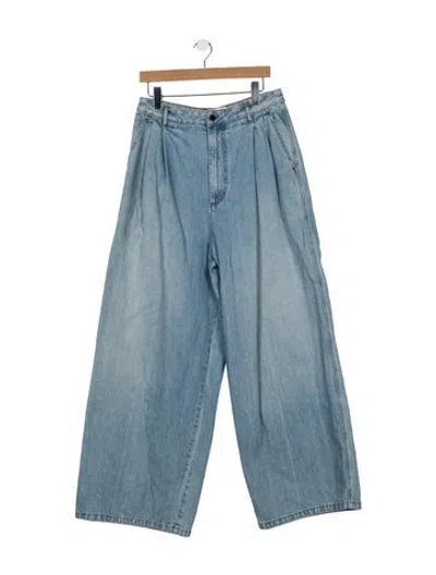 Pre-owned Kallmeyer High-rise Wide Leg Jeans In Blue