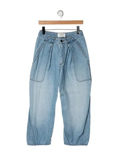 Pre-owned Kallmeyer High-rise Wide Leg Jeans In Blue
