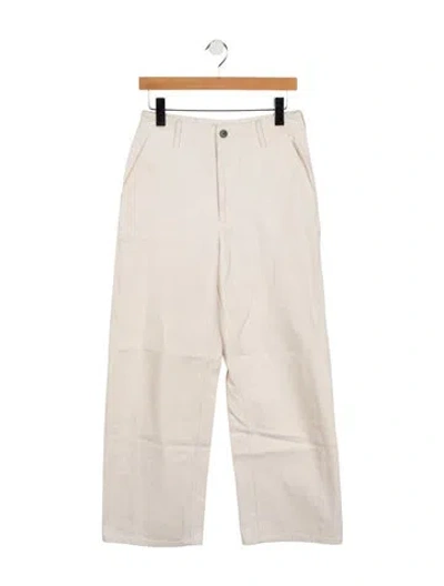 Pre-owned Kallmeyer High-rise Wide Leg Jeans In White