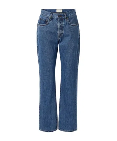 Kallmeyer Gabby High-rise Straight-leg Jeans In Blue