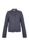 Kallmeyer Iman Wool Blend Blazer In Blue