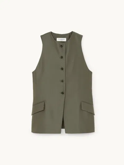 Kallmeyer Ira Suit Vest Olive M In Green