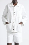 Kallmeyer Jacques Cotton Denim Worker Jacket In White