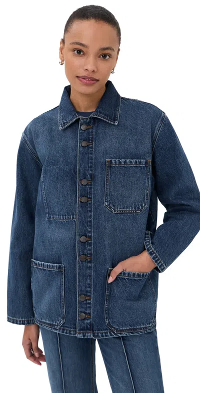 Kallmeyer Jacques Worker Jacket Dark Stonewash In Blue