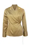 Kallmeyer Jennie Blouse In Khaki Cotton Sateen
