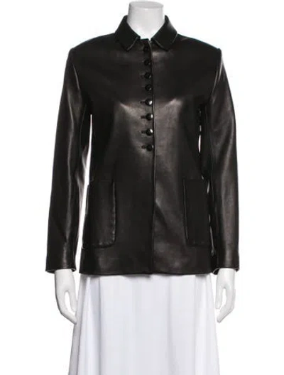Pre-owned Kallmeyer Lamb Leather Jacket In Black