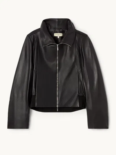 Kallmeyer Liam Leather Bomber Jacket In Multi