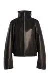 Kallmeyer Liam Leather Bomber Jacket In Black