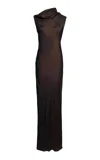 Kallmeyer Lilith Sleeveless Silk Dress In Black