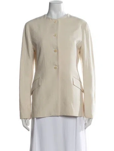 Pre-owned Kallmeyer Linen Blazer In Neutrals