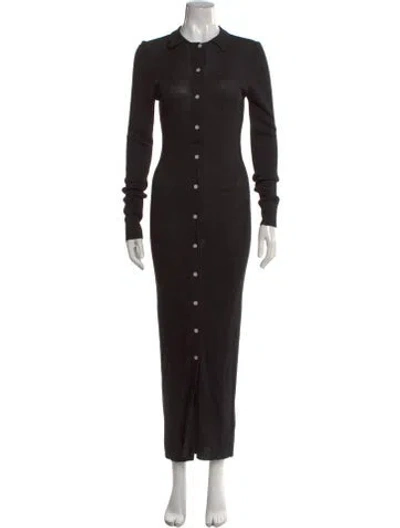 Pre-owned Kallmeyer Linen Long Dress W/ Tags In Black