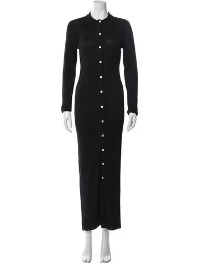 Pre-owned Kallmeyer Linen Long Dress W/ Tags In Black