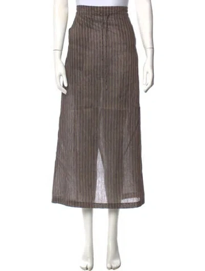 Pre-owned Kallmeyer Linen Long Skirt W/ Tags In Multicolor