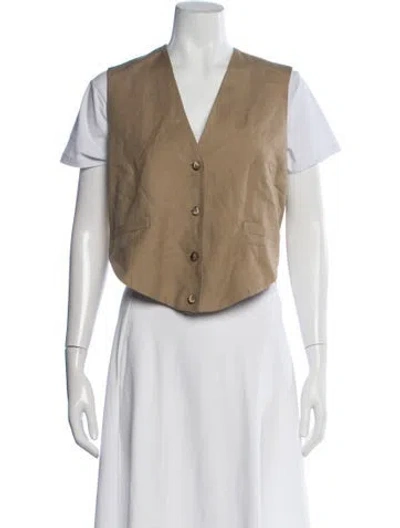 Pre-owned Kallmeyer Linen Vest In Neutral