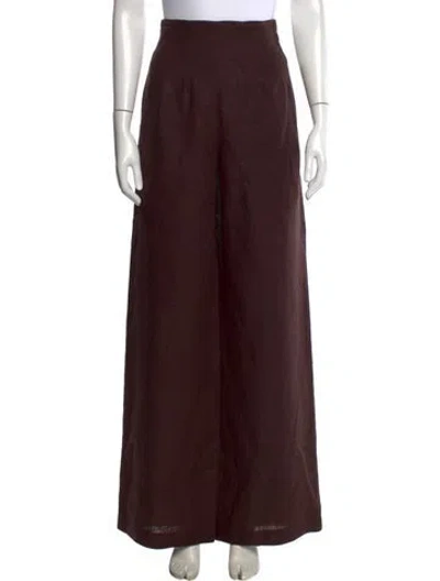 Pre-owned Kallmeyer Linen Wide Leg Pants W/ Tags In Brown