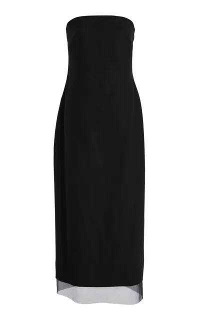 Kallmeyer Lizzy Strapless Maxi Dress In Black