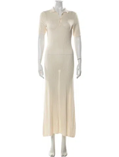 Pre-owned Kallmeyer Long Dress In Neutral
