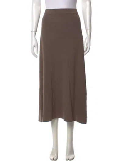 Pre-owned Kallmeyer Long Skirt In Brown