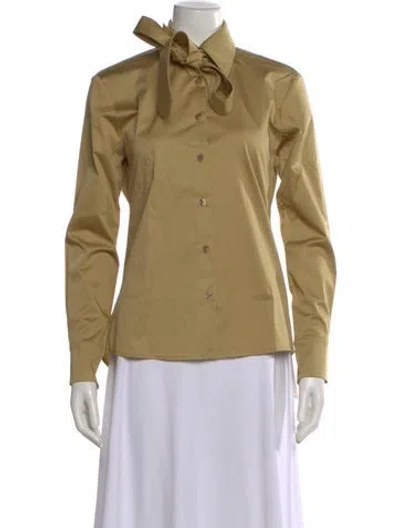 Pre-owned Kallmeyer Long Sleeve Blouse In Neutral